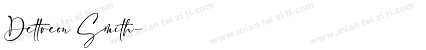 Dettreon Smith字体转换